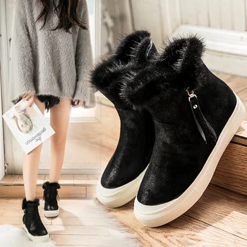 LZLV plius aksomo žiemos moterų batai šilti žieminiai batai juoda sniego batai