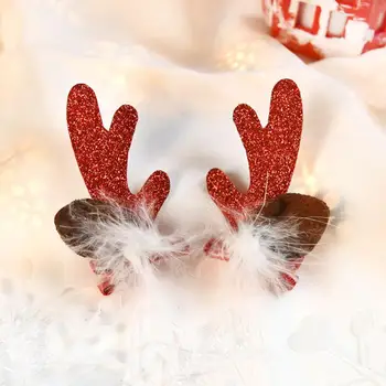 Animacinių Filmų Galvos Apdangalai Merry Christmas Party Dressup Cowgirl Dressup Plaukų Segtukai, Plaukų Įrašą Juostų Kalėdų Vaikas Barrettes Kalėdų Dovana Šaliai Dekoro