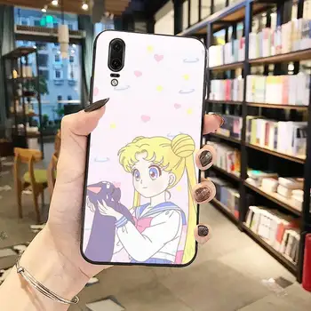 Sailor Moon Japonijos anime funda coque padengti Telefoną Atveju Huawei honor Mate P 10 20 30 40 Pro 10i 9 10 20 8 x Lite
