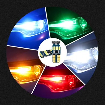 2vnt T10 W5W LED Canbus LED Lemputes, 168 194 Automobilio Salono Dome Skaityti Licenciją Plokštelės Šviesos Audi A4 B8 A3 8P B6 B7 BMW E60 E36