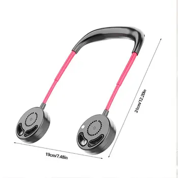 Rankų neckband kabinti USB leafless įkrovimo kabinti ant kaklo dvigubo ventiliatoriaus 37MC