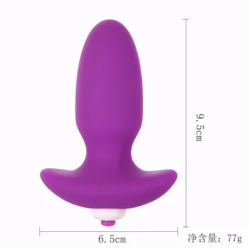 Silikono butt plug 10 dažnio vibracijos prostatos masažas vibruojantis analinis kaištis analinis vibratorius analinio sekso žaislus poroms buttplug