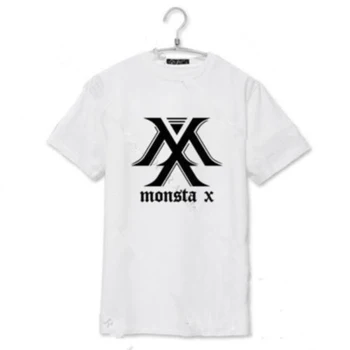 KPOP Monsta X T-shirt KLANO Albumą Unisex Tee I. M Shownu Jooheon Medvilnės