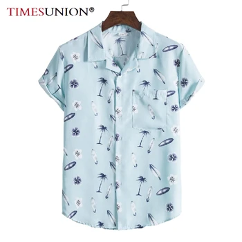 Vasarą Vyrams, Atsitiktinis Marškinėliai Spausdinami Trumpas Rankovės Atvartas 2021 Kvėpuojantis Palaidinė Streetwear Camisas Prašmatnus Havajų Marškinėliai