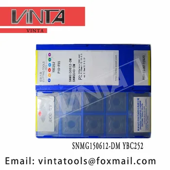 Nemokamas pristatymas aukštos kokybės 10vnt/daug YBC152 YBC252 YBC251 SNMG150612-DM cnc karbido tekinimo įdėklai pjovimo peilis įrankiai