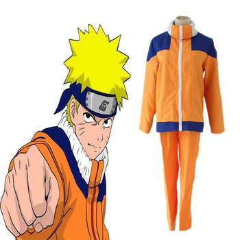 Anime Naruto Cosplay Kostiumų Uzumaki Naruto Vienodas Cosplay Kostiumas Helovyno Karnavalas Šalies Cosplay Kostiumas