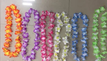 Spalvingas Dirbtinės Havajų Gėlė Leis Vestuves Apdailos Gėlių Karoliai Girliandą Cheerleaders Karoliai Apdailos 100