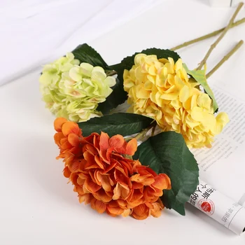 1 Dirbtinis Pluoštas Hydrangea Gėlę Vestuves Gimtadienį, naujuosius Metus, Valentino Dieną, 