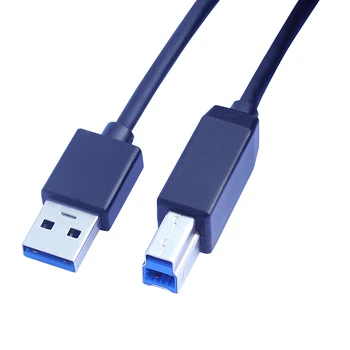 1M Juoda Spalva USB3.0 Tipas A-B Male Hi Speed Spausdintuvo Kabelį