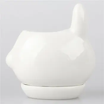 Mielas Triušis Zuikis Keramikos Sultingas Gėlių Puodą Sodas Porceliano Grocerie Sodinamoji Namų Puošybai