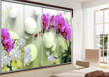 Individualizuotos fono paveikslėlį 3D freskos HD Phalaenopsis TV fono sienos kambarį miegamųjų namo apdaila 3d tapetai lipdukas