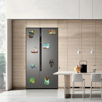 Šaldytuvas 3D Lipdukai, Šaldytuvas Magnetai Dervos Turistų Suvenyrų Formos Namų Puošybai Naujas