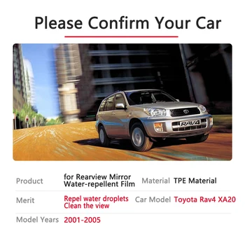 Pilnas draudimas Anti Rūko Rainproof Kino galinio vaizdo Veidrodis Toyota Rav4 XA20 Rav 4 20 2001~2005 Filmų, Automobilių Reikmenys 2002 2003 2004