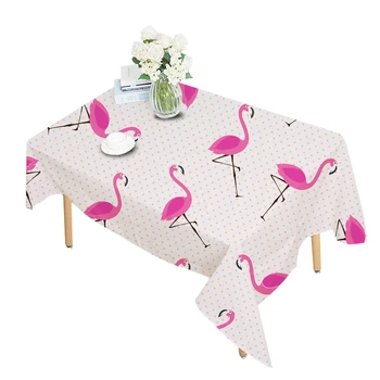 55 * 55 Kvadratinių Flamingo Spausdinti Poliesteris Valgomasis Stalas Audinio Danga Kavos Staltiesė Staltiesės, Namų Decoartion Audinio Dangtis