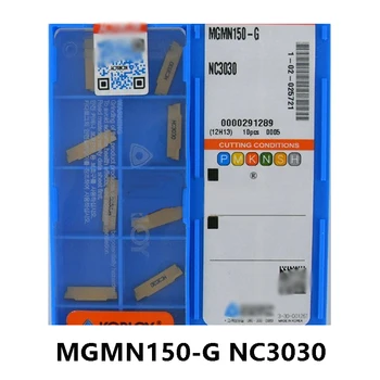 Originalus MGMN150-G NC3030 MGMN 150 Karbido Įdėklai, Tekinimo Įrankiai, Staklės, Pjovimo Plieno 10vnt/box