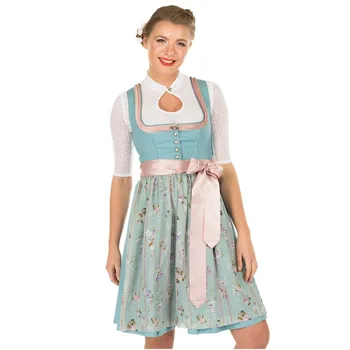 Vokietijoje Oktoberfest Alaus Mergina Dirndl Suknelė Bavarijos Tradicinės Partijos Alaus Tarnaitė Wench Cosplay Kostiumas
