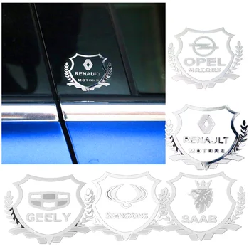 2vnt 3D Puikus metalo automobilių lipdukas Logotipas Ženklelis atveju Audi A1 A2 A3 A4 A5 A6 A7 A8 C5 C6 Q2 Q3 Q5 Q7 R8 S3, S5 S6