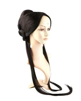 Black princess plaukų produktų, princess plaukų bendrovė gražus princesė plaukų han dinastijos plaukų senovės kinų dinastijos cosplay