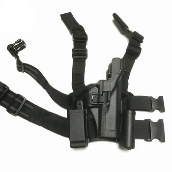 Taktinis Kojos Dėklas Medžioklės Šaudymo Airsoft Pistoletas Atveju Glock 17 19 22 23 31 32 Pistoletas Kojos Dėklas Su Žurnalo Fakelas Dėklas