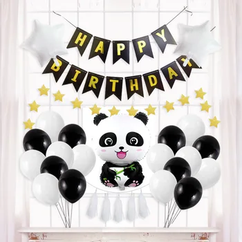 Animacinių filmų Panda Balionai Vaikų Šalis Šalis Laukinių Dekoracijos Vaikų Mėgstamiausių Giant Panda Kapitonas Šalis