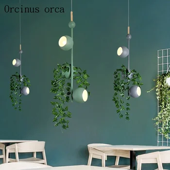 Šiaurės kūrybos spalvingų augalų liustra svetainė, miegamasis, modernus minimalistinio vazoninių geležies Liustra nemokamas pristatymas