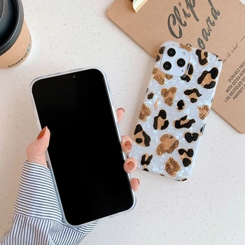 Leopardas Spausdinti Svajonė Shell Telefono dėklas Skirtas iPhone 12 11 Pro Max 12 Mini XR X XS Max 7 8Plus SE 2020 m., Minkštas DTD Telefono Galinį Dangtelį Dovana