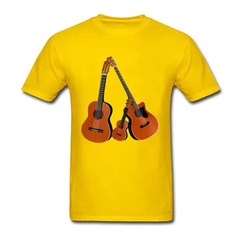 Akustinė Gitara Marškinėliai vyriški juokinga T-Shirt 2019 m. vasaros gitara vyrų tshirts jaunuolis palaidinė t shirts