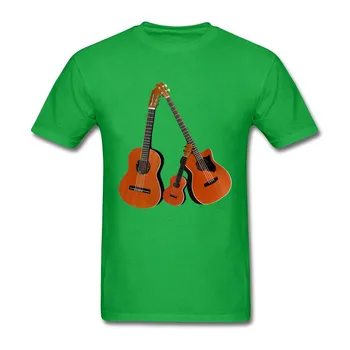 Akustinė Gitara Marškinėliai vyriški juokinga T-Shirt 2019 m. vasaros gitara vyrų tshirts jaunuolis palaidinė t shirts