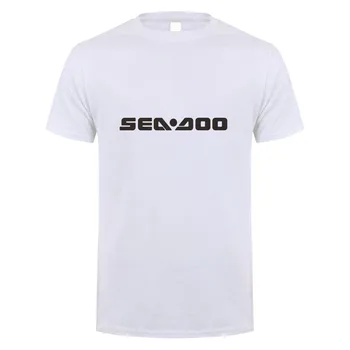 Sea-Doo T Shirts Vasaros trumpomis Rankovėmis Medvilnės Sea Doo Seadoo Moto T-Shirt Mans 