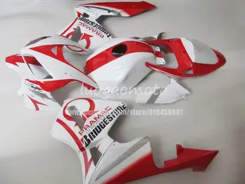 įpurškimo Pelėsių Motociklo Lauktuvės Rinkiniai balta raudona HONDA CBR600RR F5 05 06 CBR 600RR2005 2006 kėbulo Laisvas custom+bakas