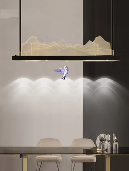 Kinijos Kraštovaizdžio Liustra lubų lempos šviesos Skandinavijos Dizaineris Valgomasis Žibintų Projekto Žibintų liustra apšvietimo