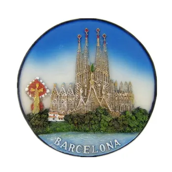 Barselonos Šventosios Šeimos Katedra Gaudi Šaldytuvas Magnetas Ispanijos Turizmo Suvenyrai, Šaldytuvas, Magnetinis Lipdukas