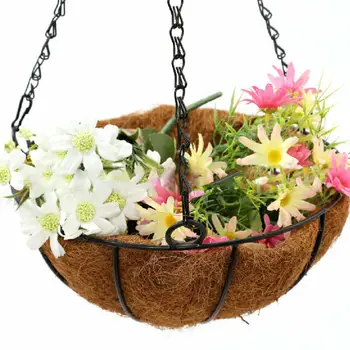 Kokoso Gėlių Vazonai, Augalų Puodą Gėlės Besisukantis Sodo Sultingi Kabinti Krepšelio