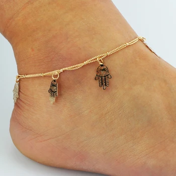 Aukso Bohemijos Anklet Paplūdimio Pėdų Papuošalai Kojų Grandinės Drugelis Dragonfly Anklets Moterų Basomis Sandalai Anklet Kojų