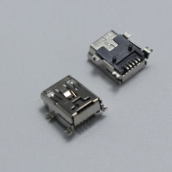 20pcs Mini USB 5Pin Moterų Lizdo Jungtis Suvirinimo SMT Pin Kištukas Jack Jungtys 