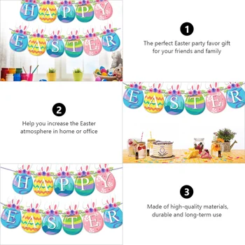 1pc Žavinga Velykų Kiaušinių Reklama aukščiausios kokybės Popierius Easter Bunny Pasirašyti Dekoratyvinis Reklama
