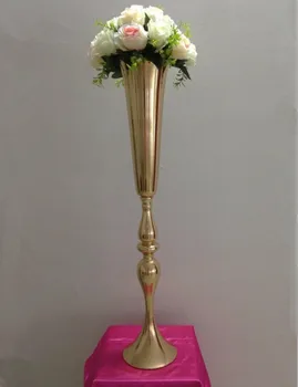Auksas, Sidabras Aukštas, didelis Gėlių Vaza Vestuvių Stalo Centerpieces Dekoro Šalies Kelių Švino Gėlių Laikiklis Metalinis Gėlių Stovas Skirtas Renginys 