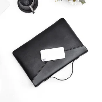 Paprasta, 13 colių nešiojamojo kompiuterio krepšys odinės vyriškos verslo maišelį vyrų plonas skirsnio failą, rankinėje, portfelyje skerspjūvio
