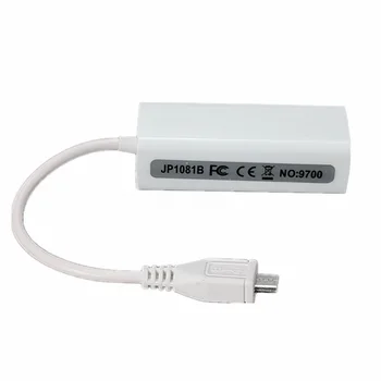Micro USB 2.0 5P į RJ45 Tinklų Lan Ethernet Kabelis Adapteris Keitiklis Tablet PC QJY99