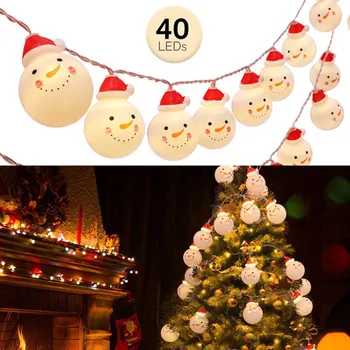Kalėdinė Dekoracija LED string šviesos Lempos Nuotolinio Valdymo pultas USB String Kalėdų Žiburiai, Namų Miegamojo Langas 10/ 20/ 40LED