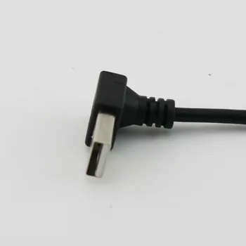 1pcs USB 2.0 Type A Male Žemyn Kampu į USB 2.0 A Male Žemyn Kampu Duomenų Įkroviklis Adapteris Jungties Kabelis 25cm