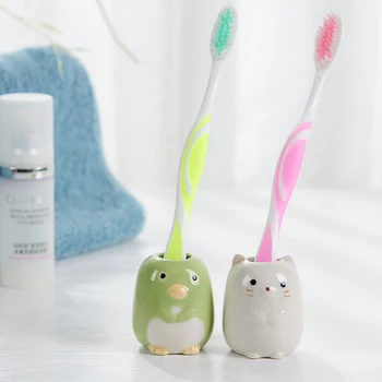 1PCS multi-funkcija keramikos dantų šepetėlį candy spalva turėtojas plauti dantų krapštuką kamšalu medvilnės tamponu vonios kambarys elektros dantų šepetėlį saugojimas