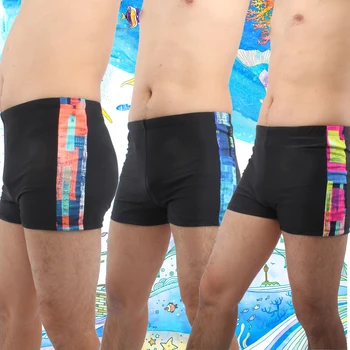 2020 Populiarus Kratinys Plaukti Boksininkų Geometrinis Leidyklos Vyrų Plaukimo Kamieno Vyriškos Juodos spalvos maudymosi kostiumėlį, Seksualus Europos Maudymosi kostiumai Vyrams