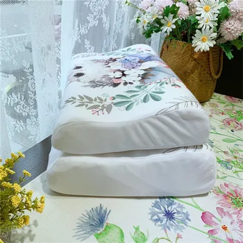 Aukštos kokybės Lenktas pagalvės namuose Miega kaklo Pagalvė Latekso rikošetas, pagalvės, patalynės, sveikatos, vaikams, suaugusiems 8-10cm aukščio, šiaurės elnių katė