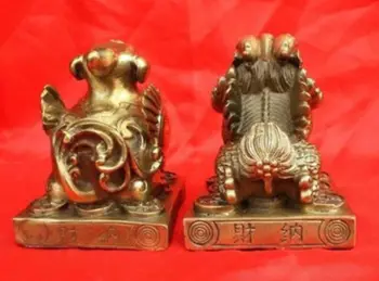 Pora Kinijos šventa dragon Pixiu statulos 3.6