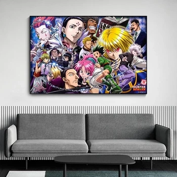 Klasikinis Japonų Anime, Hunter x Hunter, Plakatų ir grafikos Paveikslai Tapyba Sienos Meno Nuotrauką Populiarus Kambarį Dekoro Cuadros