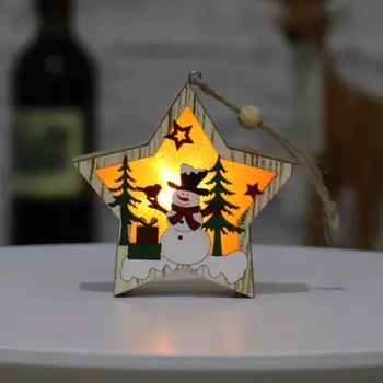 Kalėdų Dekoracijos Kalėdų eglutė Mediniai Šviesos Apdailos Pakabukas Natūralaus Medžio, su 2M Virvę Kalėdų Eglutė Pakabukas Kabo