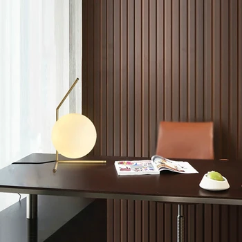 Modernus Nordic Art Deco Stalo Lempos LED E27 Stiklas Ketaus Stalo Lempa su 3 Stilius Knygynas Salonas, Miegamasis, Studijų Restoranas, Kavinė