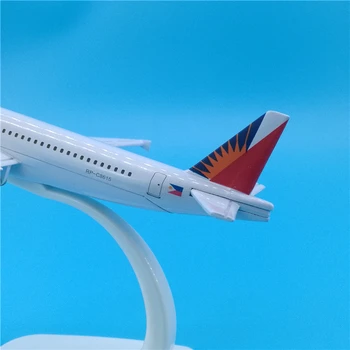 16cm Philippine Airlines A320 Imituoti Statinio Metalo Keleivinio Lėktuvo Modelio Apdailos Diecast 1:230 Filipinų Orlaivio Modelis