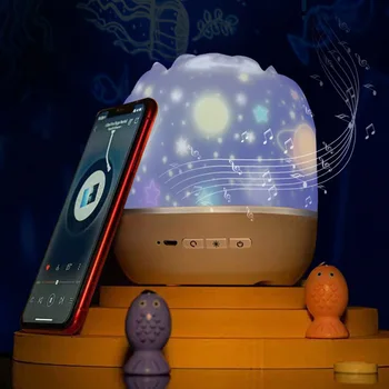 Žvaigždės Nakties Šviesos Projektorius su 360 Laipsnių Besisukantis Daugiafunkcinis Projektoriaus Lempa Vaikams Gimtadienio Dovana gali CSV